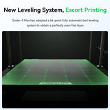 Creality Ender 5 Max 3D Printer, 3D Printing Machine with 700mm/s High-Speed Printing, 400 * 400 * 400 Large Print Area, 64-Point Auto Leveling 300℃ High Temp Precise Linear Rail Creality