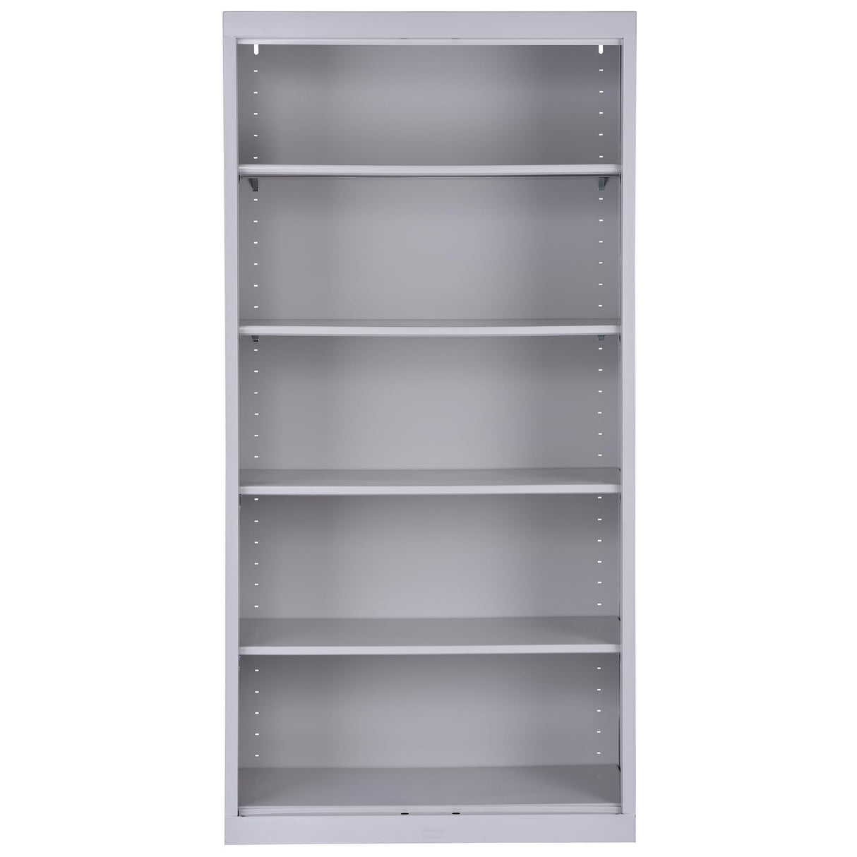 Sandusky BA40361872-05 5-Shelf Elite Series Wielded Bookcase with Adjustable Shelves, Open Display Bookshelf for Home, Office, 18"D x 36"W x 72"H, Dove Gray Sandusky