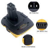 Qbmel 18V to 20V Battery Adapter Replacement for DCA1820, Compatible with 20V MAX Lithium Battery DCB203 DCB204 DCB205 DCB206 Convert to de-Walt 18Volts NiCad&NiMh battey DC9096 DW9096 DC9098 DW9099 Qbmel