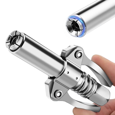 AKEOIL Grease Gun Coupler, Grease Joint Fittings, 12000PSI High Pressure Grease Nozzle Fittings, Compatible With All 1/8" NPT Grease Guns, For greasing all machinery and equipment filling Akeoil