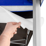 Vispronet Canopy Gutter – 15.0ft Tent Gutter for 15x15 Pop Up Tents & Canopies, 1.3lb Rain Gutter Canopy Connection, Outdoor Canopy Accessories, White Vinyl Material, Loop Fastener Included Vispronet