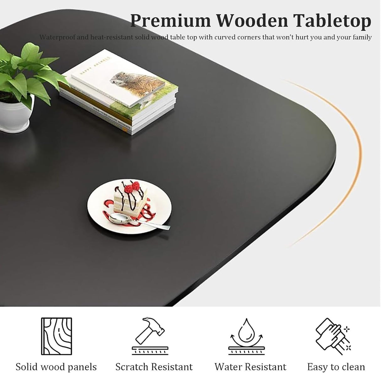 Reception Negotiation Table,Conference Tables, Business Conference Room Coffee Table, Dining Table and Chair, Office Meeting Room Reception Negotiation 1 Table 4 Chairs (80cm/31.5", Gray) Generic