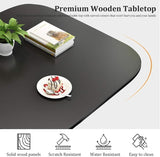 Reception Negotiation Table,Conference Tables, Business Conference Room Coffee Table, Dining Table and Chair, Office Meeting Room Reception Negotiation 1 Table 4 Chairs (80cm/31.5", Gray) Generic