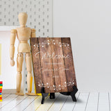 Signs ByLITA Custom Personalized Rectangle Table Sign (6" x 8") Floral Branches | Write Your Own Message | Design Your Sign Signs ByLITA