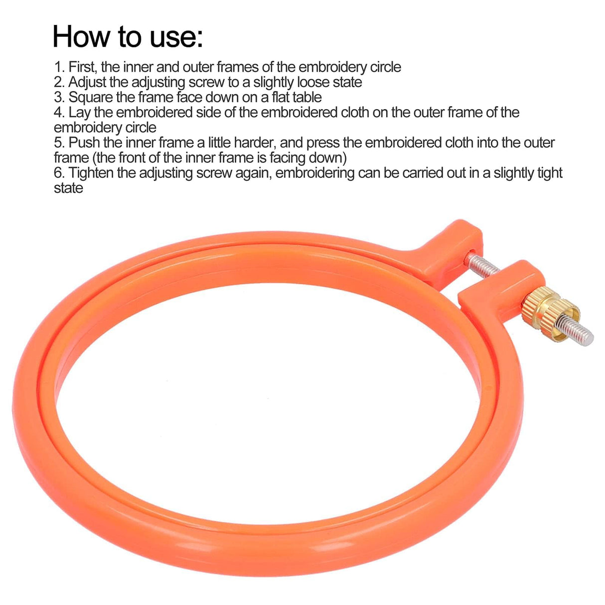 Embroidery Hoop, 4 Inch Cross Stitch Hoop Plastic Circle Embroidery Rings for Embroidery Art Craft Sewing (Random Color) Cyrank