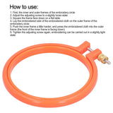 Embroidery Hoop, 4 Inch Cross Stitch Hoop Plastic Circle Embroidery Rings for Embroidery Art Craft Sewing (Random Color) Cyrank