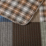 Eddie Bauer - Full/Queen Quilt Set, Premium Cotton Reversible Bedding with Matching Shams, Patchwork Luxurious Bedding Set (Classic Patchwork Green, Full/Queen) Eddie Bauer