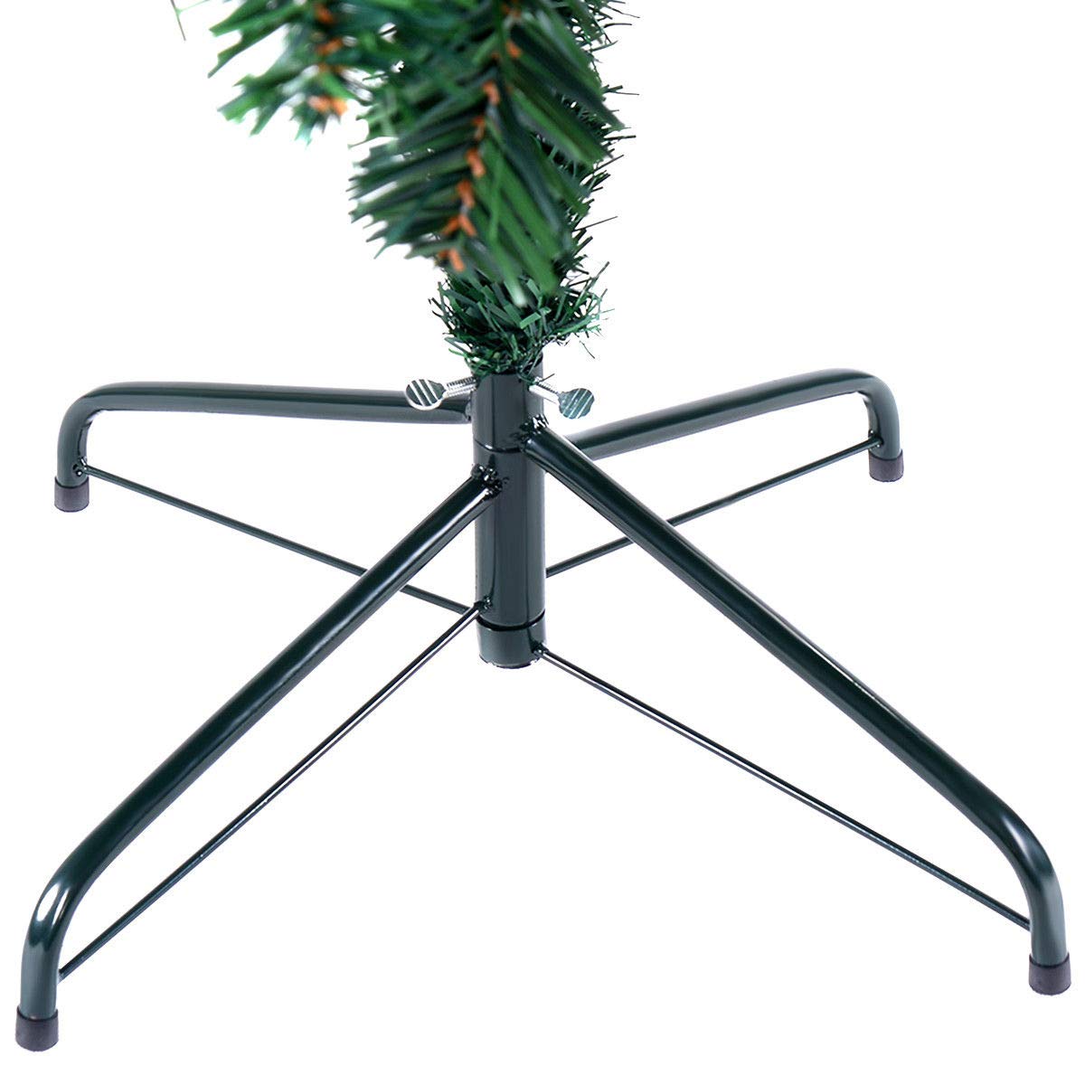 COSTWAY 7Ft Artificial PVC Christmas Tree W/Stand Holiday Season Indoor Outdoor Green