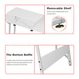 PayLessHere L Shaped Desk Corner Gaming Desk Computer Desk with Large Desktop Studying and Working and Gaming for Home and Work Place,White PayLessHere