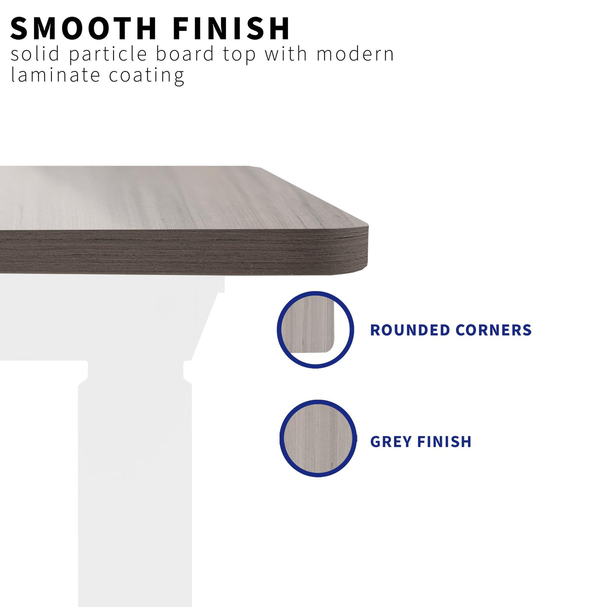 VIVO Universal 71 x 36 inch Table Top for Standard and Sit to Stand Height Adjustable Home and Office Desk Frames, Dark Gray Extra-Wide Desktop, DESK-TOP72-36G VIVO