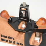 TOOLCOOL Router Plane Handheld Woodworking Tool Simple and Effective Plow Plane for Tuning Joinery Cutting Grooves Mortise (Wood Grip) Toolcool