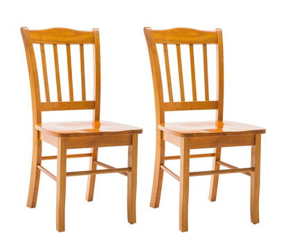 Boraam Shaker Dining Room Side Chairs, Set of 2 - Oak - WoodArtSupply