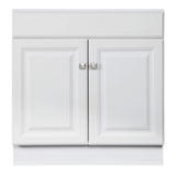 Design House Wyndham 30 Inch Bathroom Vanity, Ready to Assemble, Solid Wood, White, 597146 Design House