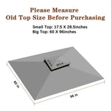 SCOCANOPY Upgraded Ripstop Fabric Replacement Canopy Grill BBQ Gazebo Roof Top for Gazebo Model L-GZ238PST-11 Only,(Gray Ripstop) SCOCANOPY