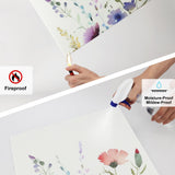 JBER Art Acoustic Panels, 3 Pack Self-Adhesive Large Wall Art Paintings for Wall Decoration, Sound Absorbing Panels for Living room, Bedroom, office 17.1×11.8" (Wild Flowers) JBER