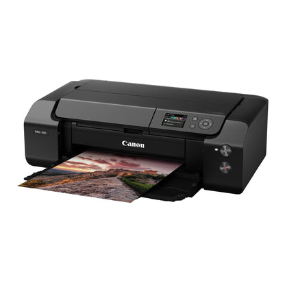 Canon imagePROGRAF PRO-300 Wireless Color Wide-Format Printer, Prints up to 13"X 19", 3.0" LCD Screen with Profession Print & Layout Software and Mobile Device Printing, Black, One Size