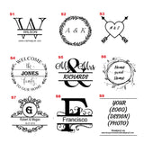 Custom Engraved Coasters | Personalized Leather Coaster | Set of 6 | Drink Coasters with Holder | Laser Engraved | Tabletop Protection | Gift for Couples (Round 4", Dark Brown w/Black) AMERICAN PERSONALIZED