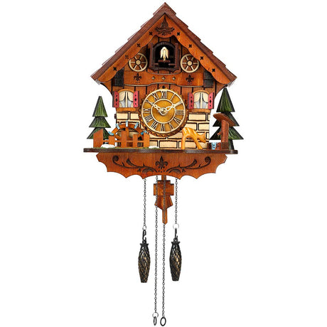 Kintrot Cuckoo Clock Handcrafted Traditional Black Forest Wood Clock Wall Decor Kintrot
