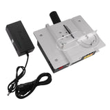 Mini Hobby Table Saw, Handmade Woodworking Bench Saw DIY Model Crafts Cutting Tool with Adjustable Power Supply 63mm HSS Circular Saw Blade (S2), Min EEYBLAEEY