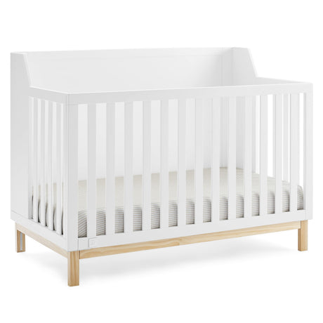 GAP babyGap Oxford 6-in-1 Convertible Crib - Greenguard Gold Certified, Bianca White/Natural Delta Children