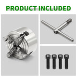 Yunnergo K72-100 Lathe Independent Chuck 4 Inch Manual Chuck 4 Jaw 3500 r/min Yunnergo