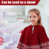 BIANHUA Christmas Tree Skirt, Christmas Decorations,Knitting Wool Retro Small Snowflake Xmas Tree Skirt Decorations,Can be Used as a Shawl.(48 Inch,Red)… BIANHUA