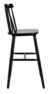 Safavieh Home Collection Galena Spindle Back Black Bar 30-inch Stool (Set of 2) SAFAVIEH