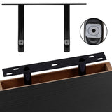 Fixwal Floating Shelves for Wall, Small Black Shelves Wall Mounted Shelf for Bathroom, Living Room, Bedroom, Kitchen Decor (Set of 3, 8x8) Fixwal