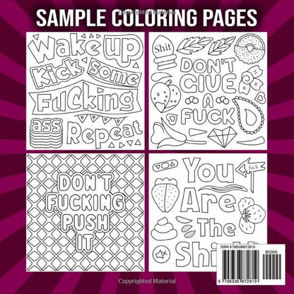 Bold and Easy Swear Word Coloring Book for Adults: Hilarious and Funny Swearing Quotes Designs for Relaxation, Mindfulness, and Creativity