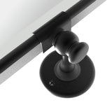 TEHOME Matt Black Pivot Rectangle Bathroom Vanity Mirrror Farmhouse Tiltable Rounded Metal Framed Pivoting Bathroom Mirror with Beveled Mirrror, Overall 27 x 35 inches (Mirrror 23 x 35 inches) TEHOME