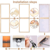 ECYC Ltd 70 x 90cm Wood Canvas Stretcher Bars Kit, DIY Solid Wood Canvas Frame Kit Wood Canvas Stretcher Frame Wooden Art Frames for Canvas Painting, Oil Paintings, Prints, Diamond Painting, Posters ECYC Ltd