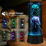 EDIER Jellyfish Lamp,LED Fantasy Jellyfish Light Lamp,7 Color Setting Jellyfish Tank Table Lamp Decorations for Home Office Decor Great Gifts for Kids EDIER