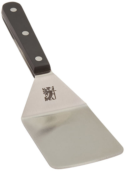 Sabatier Triple Rivet Stainless Steel Wide Turner, 9.65-Inch, Black