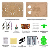 Diy Mini Wooden Drone RC Quadcopter Building Kits for Kids or Beginner,School Educational Science Kits Remote Control for Boys and Girls and Teens(Ages 5-7, 5-9, 8-12, 10+) gkfescc XYQ-1 gkfescc