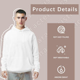lipetol 4 Pcs Sublimation Hoodies Blank 100 Polyester Hoodies for Sublimation Sweatshirt Blank Plain White Hoodie for Men lipetol