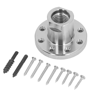 3in Lathe Faceplate for 1in 8 TPI Spindle, Alloy Steel with 10 Screws, Woodworking Tool for Small Bowl Turning and Other Projects