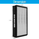 A2 Size H13 True HEPA Replacement Filter, Compatible with Filtrete Room Air Purifier Devices FAP-C02-A2, FAP-C03-A2, FAP-T03-A2, Part # 1150101, 2 HEPA + 2 Carbon pre-filters, 2 Pack WOCASE