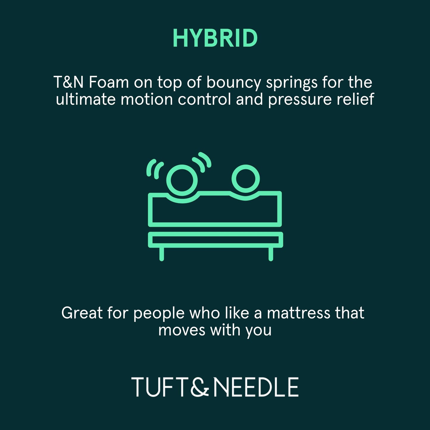 Tuft & Needle Original Hybrid Medium Cal King Mattress in a Box, Adaptive Foam, Pocketed Coils, Cooling Pressure Relief, 100 Night Trial, Fiberglass Free, CertiPUR-US, 10-Year Limited Warranty