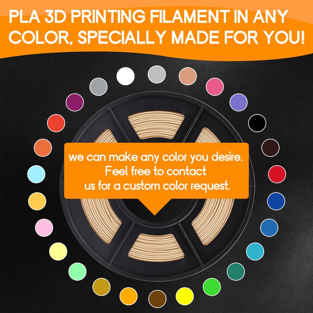 Wellshow/SunTop Wood PLA 3D Printer Filament 1.75mm, PLA Woodlike Filament, 15% Wood Powder Added, 1kg(2.2lbs), 0.6mm Nozzle rec. - WoodArtSupply