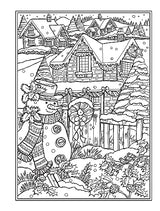 Creative Haven Country Christmas Coloring Book (Adult Coloring Books: Christmas) Dover Publications