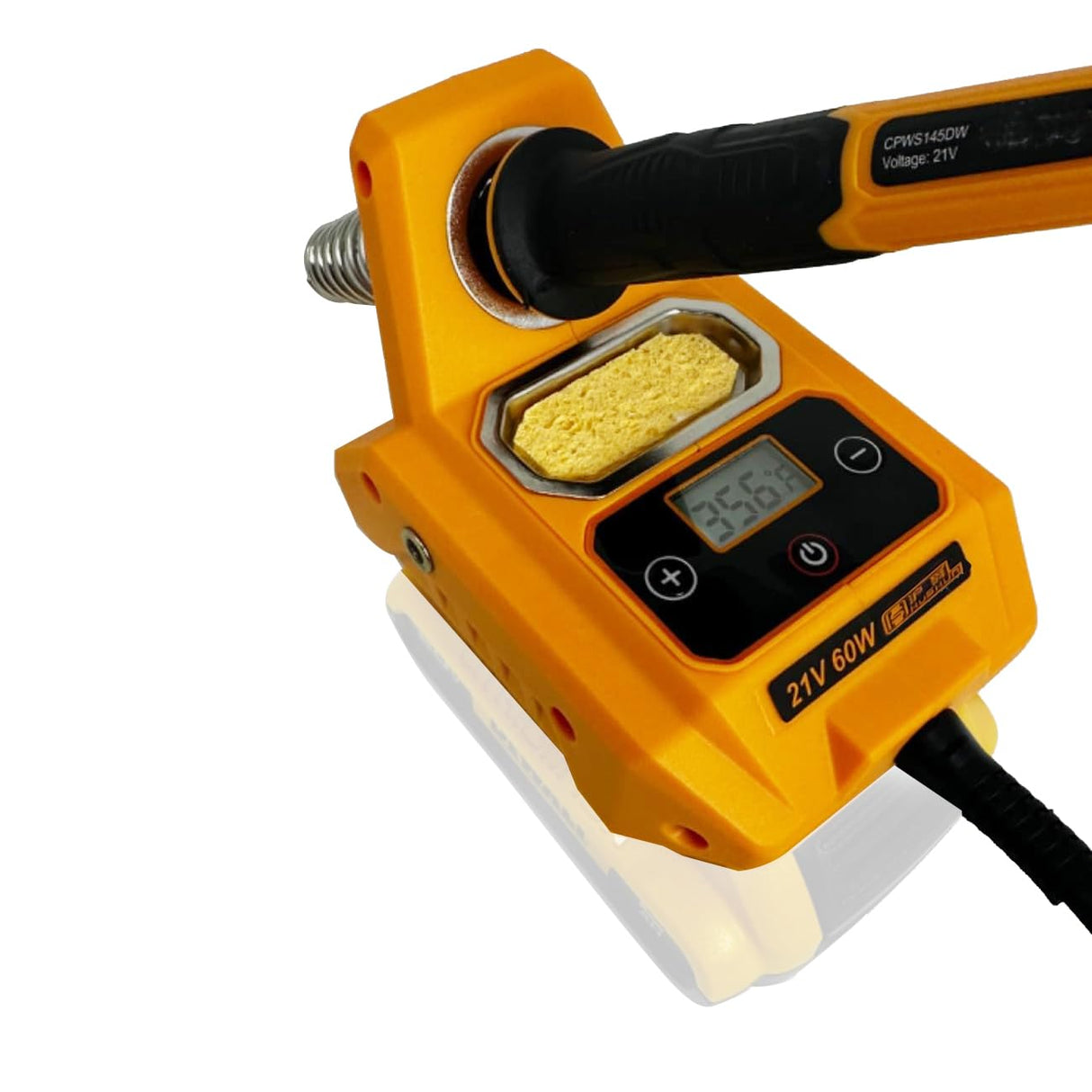 Cordless Soldering Iron Station Compatible with Dewalt 20V Max Battery (NOT Included), Portable Soldering Iron with Digital Display/Auxiliary Helpers for DIY Repair Welding Works WoodArtSupply