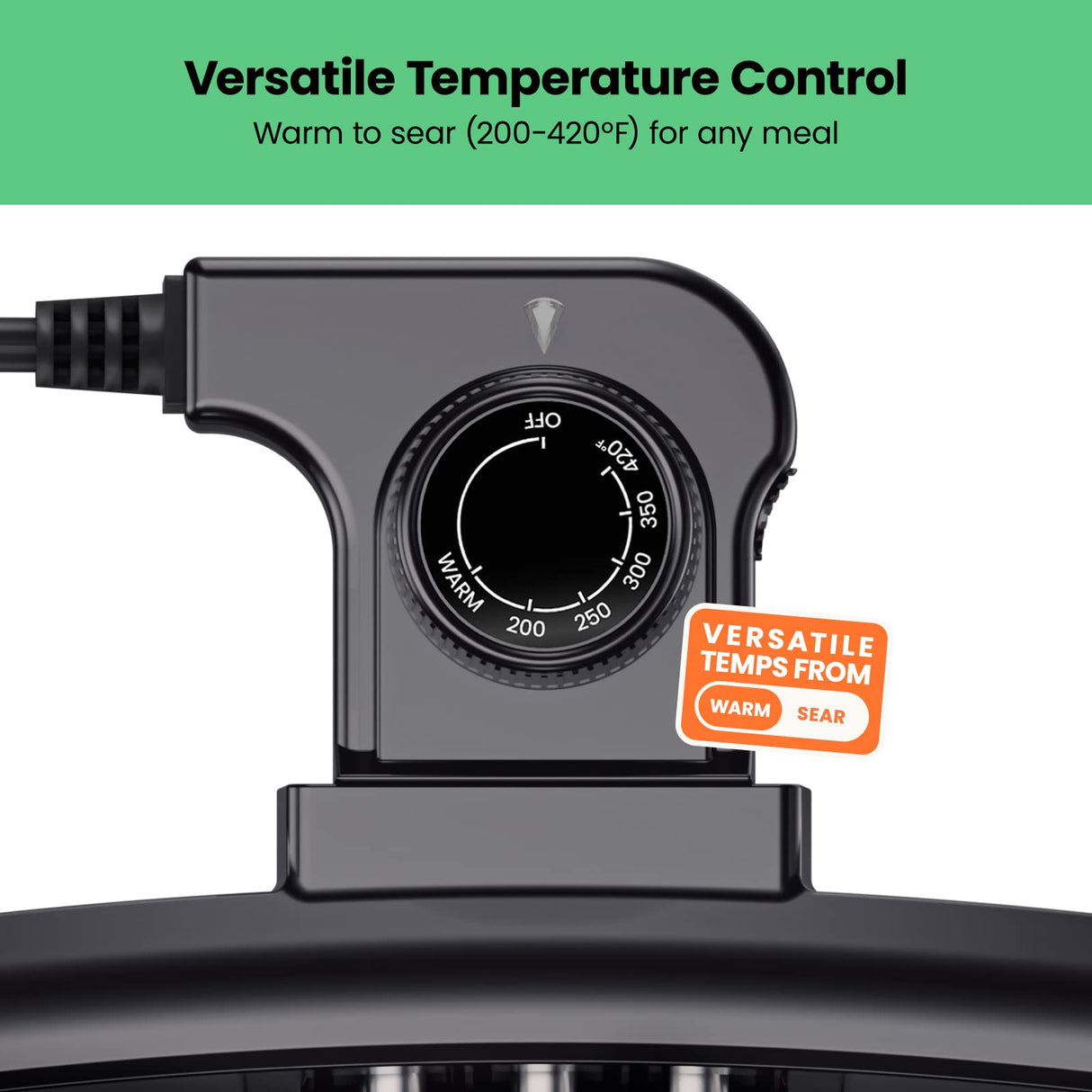 Chefman XL Electric Griddle with Removable Temperature Control, Immersible Flat Top Grill, Burger, Eggs, Pancake Griddle, Nonstick Extra Large Cooking Surface, Slide Out Drip Tray, 10 x 20 Inch Chefman