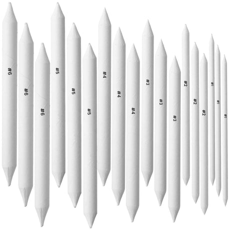 18Pcs Blending Stumps for Drawing, Paper Art Blenders, Art Blending Pencils Supplies, Drawing Pencils for Student Artist Charcoal Sketch Painting Tools, Shading Pencil for Sketching Supplies Tyqour