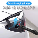 HUSTIAN Tesla Charger Extension Cable Compatible with Tesla Model X/Y/3/S, 20ft EV Charging Extension Cable 110-240V 48A Tesla EV Charger Extension Cords HUSTIAN