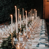 2-Pack Classic Tall Taper Candle Mold,Clear Plastic Pillar Candlestick Mold for Church Christmas Candlelight Dinner Valentine's Day (10.24inch) Ruiao