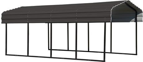 Arrow CPHC102007 Heavy Duty Galvanized Steel Metal Multi-Use Shelter, Shade, Carport, 10' x 20' x 7' Arrow Shed