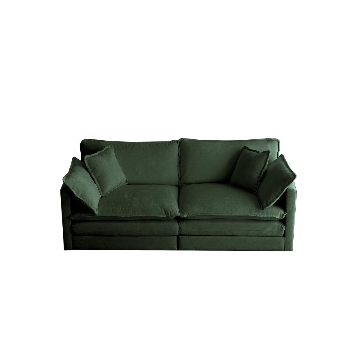 Tmsan 76.7" Deep Seat Loveseat Sofa, Oversized 2 Seater Chenille Sectional Cloud Couch, Modern Large Luxury Love Seat for Living Room Bedroom Apartment Office Tmsan