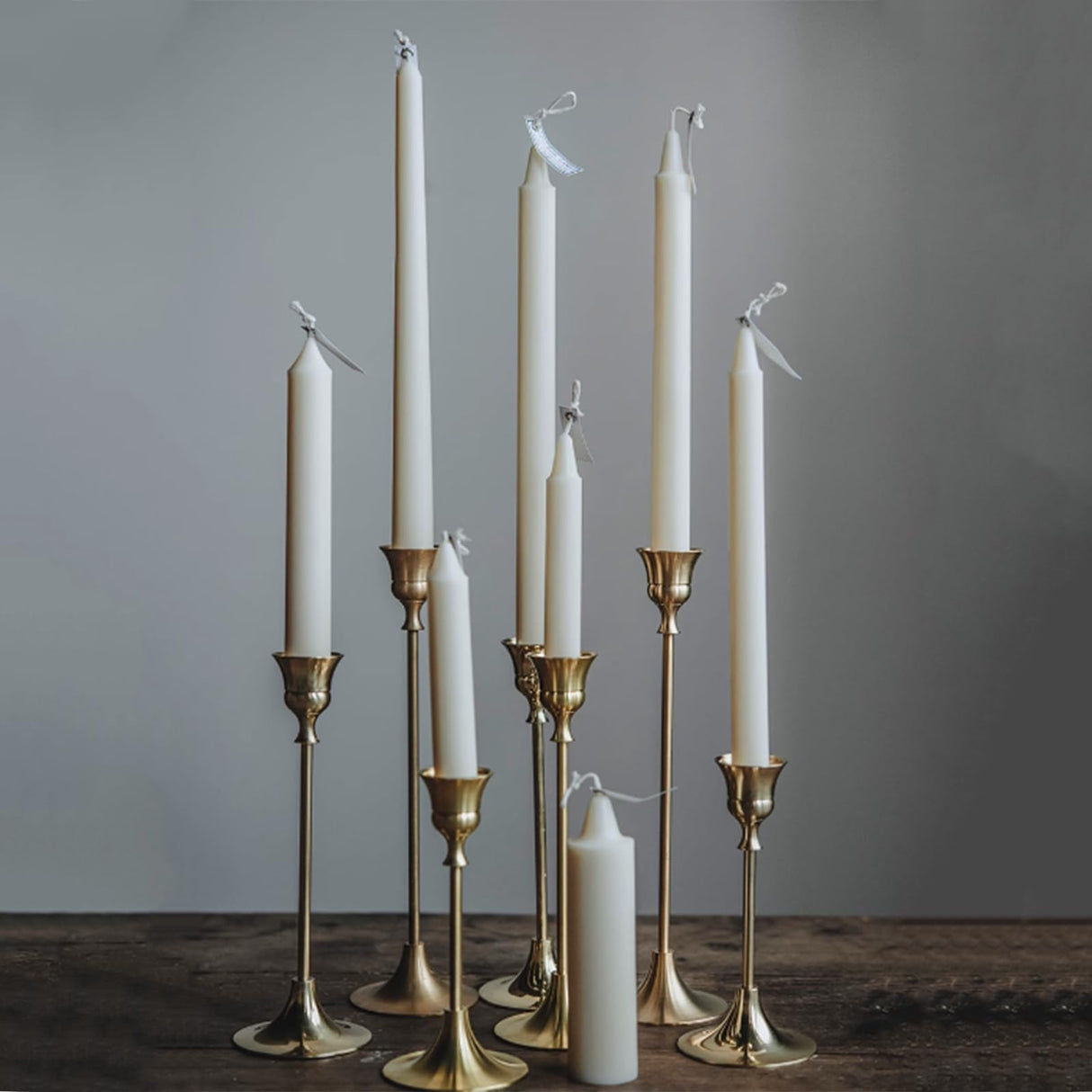 TOPYS 6 Holes Long Cylinder Silicone Candle Molds, Pillar Cylinder Shape Mold for Aromatherapy Candle Soy Wax Soap Clay Craft Plaster Resin Handmade Crafts Gifts Birthday Cake Decor(5.9in) TOPYS