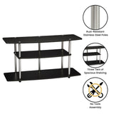 Convenience Concepts Designs2Go No Tools 46 inch 3 Tier Wide TV Stand, Black Convenience Concepts