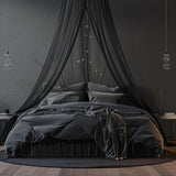 Mosquito Net Bed Canopy for Girls,King Canopy Bed Curtains Full Queen Size from Ceiling,Dome Mosquito Netting Bed Tent Twin Girls Princess Canopy Bed Black Decor for Baby Crib,Kid Bed and Adult Beds